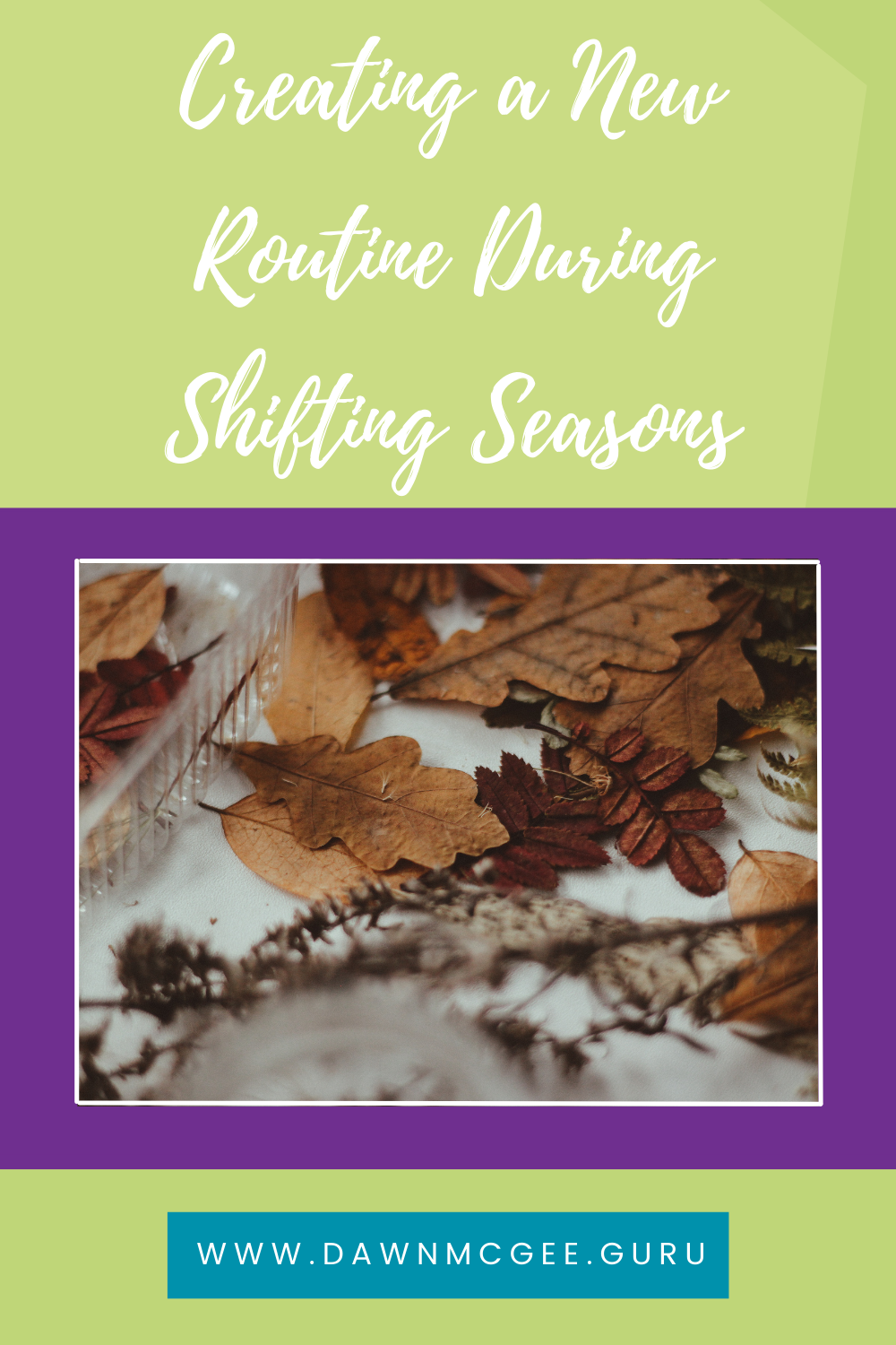 Creating a New Routine During Shifting Seasons