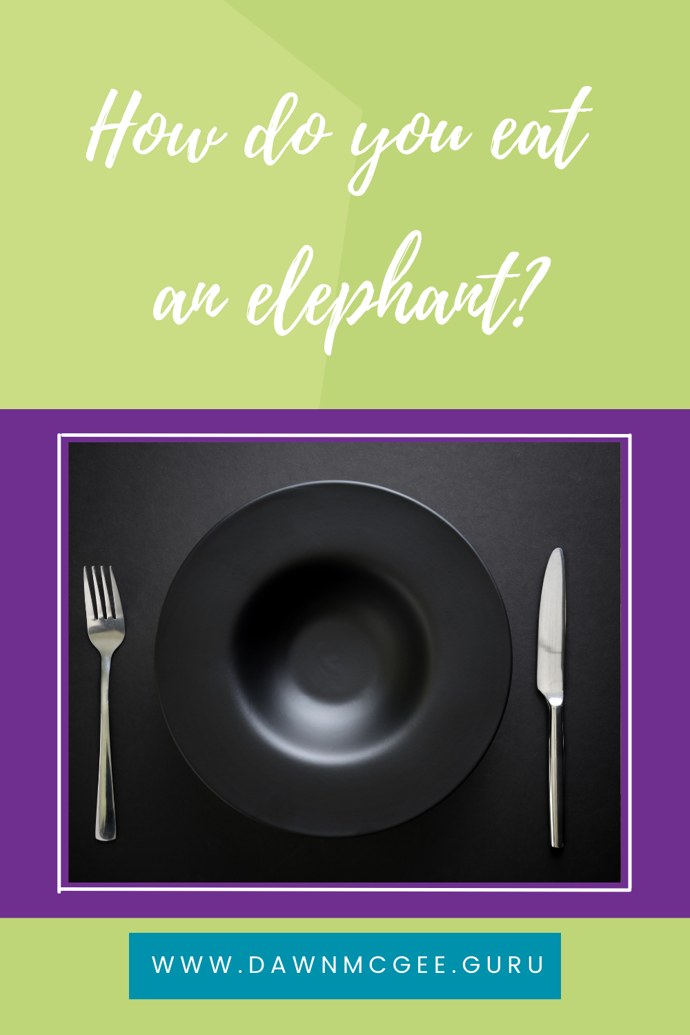 How do you eat an elephant?